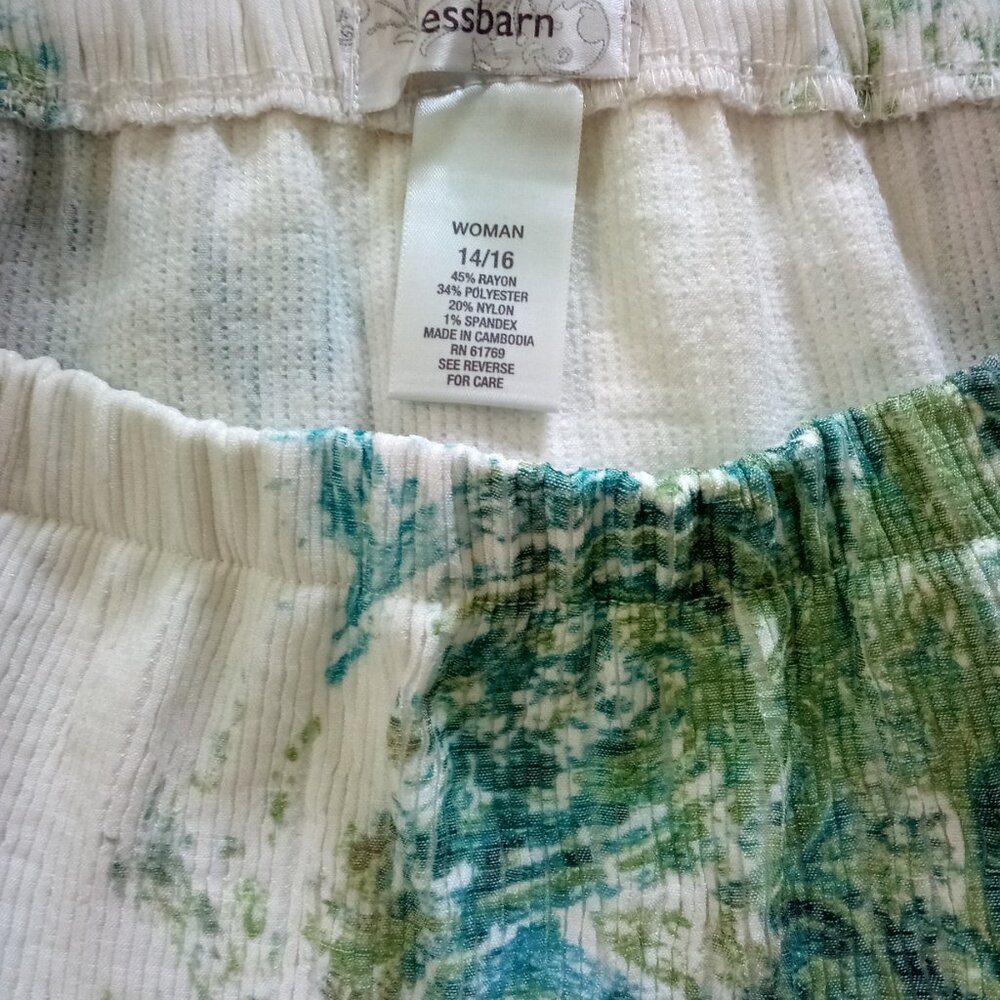 Dress Barn Skirt Elastic Waist Size 14 / 16Mid Calf Length Just Beautiful - Picture 2 of 10